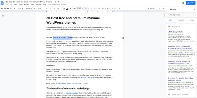Quickly add sources or references to your writing in Google Docs