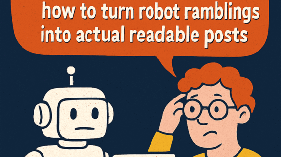 Editing AI content How to turn robot ramblings into actual readable posts