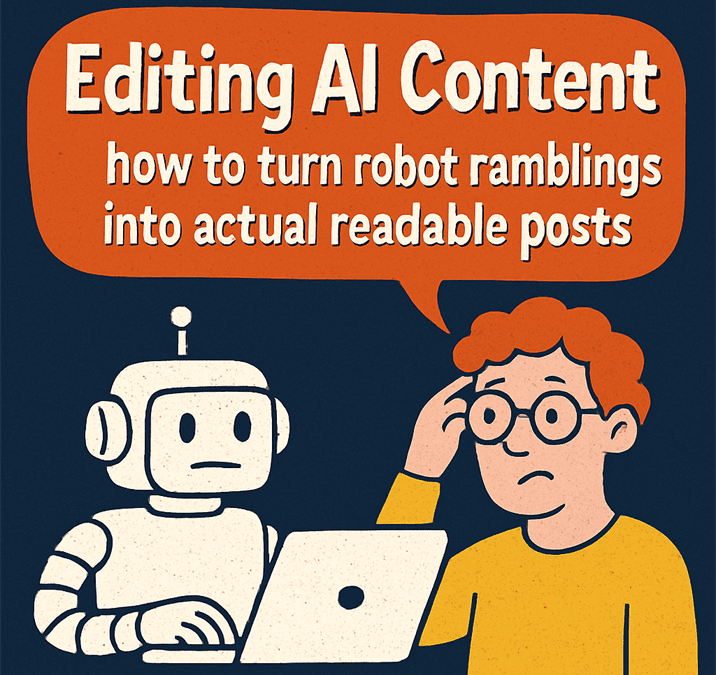 Editing AI content: How to turn robot ramblings into readable posts Editing AI content: How to turn robot ramblings into readable posts