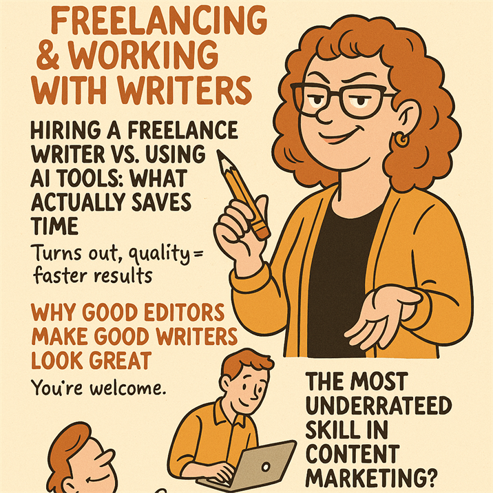Freelancers vs. AI What actually saves time (and sanity) when you’re creating content Freelancers vs. AI: What actually saves time (and sanity) when you’re creating content