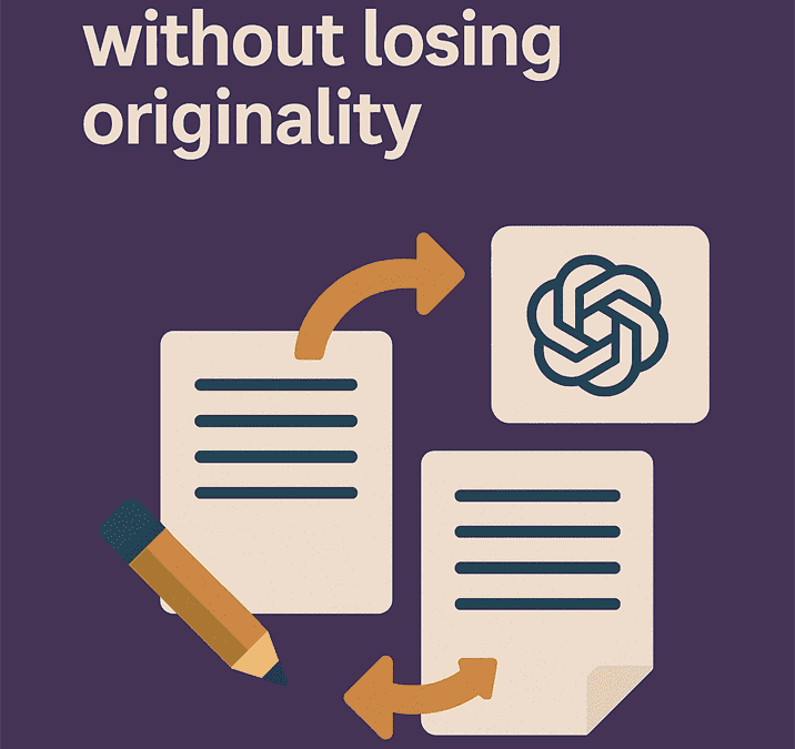 How to rewrite content with AI without losing originality