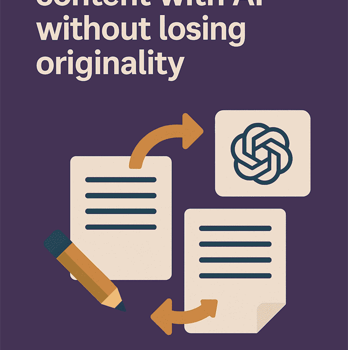 How to rewrite content with AI without losing originality