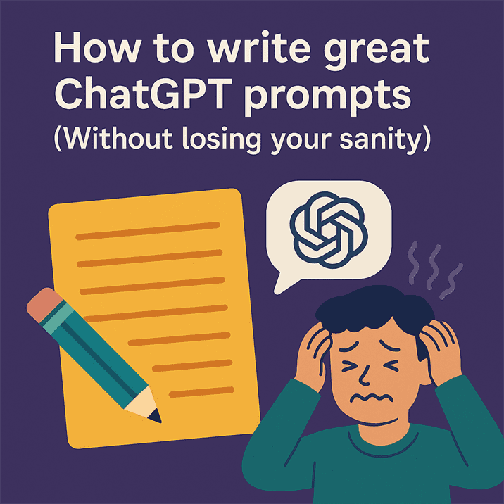 How to write great ChatGPT prompts (Without losing your sanity) How to write great ChatGPT prompts