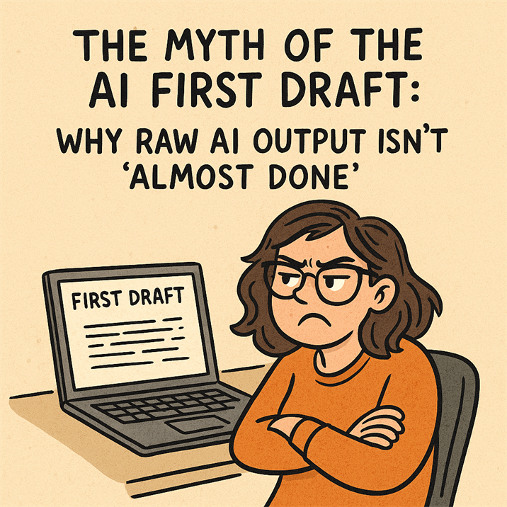 The myth of the AI first draft: Why raw AI output isn’t ‘almost done’