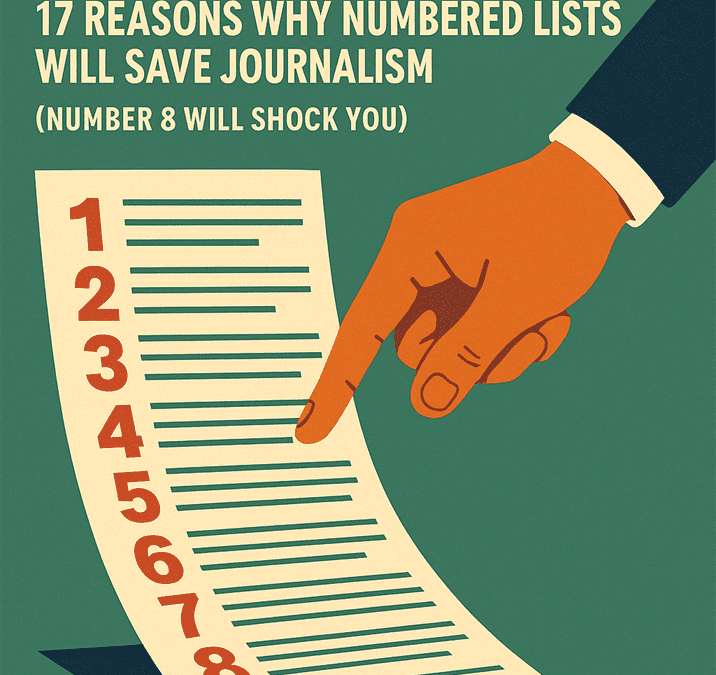 Listicles: 17 Reasons numbered lists will save journalism