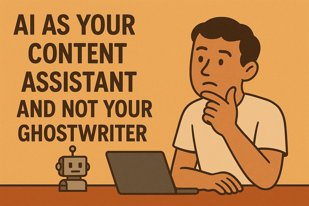 AI as your content assistant and not your ghostwriter