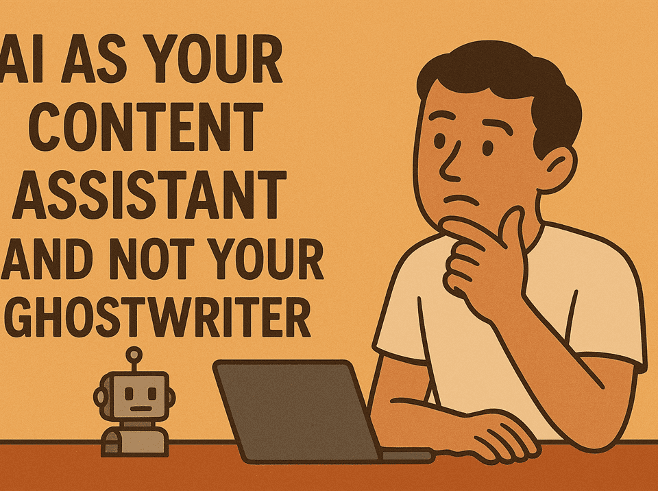 AI as your content assistant and not your ghostwriter