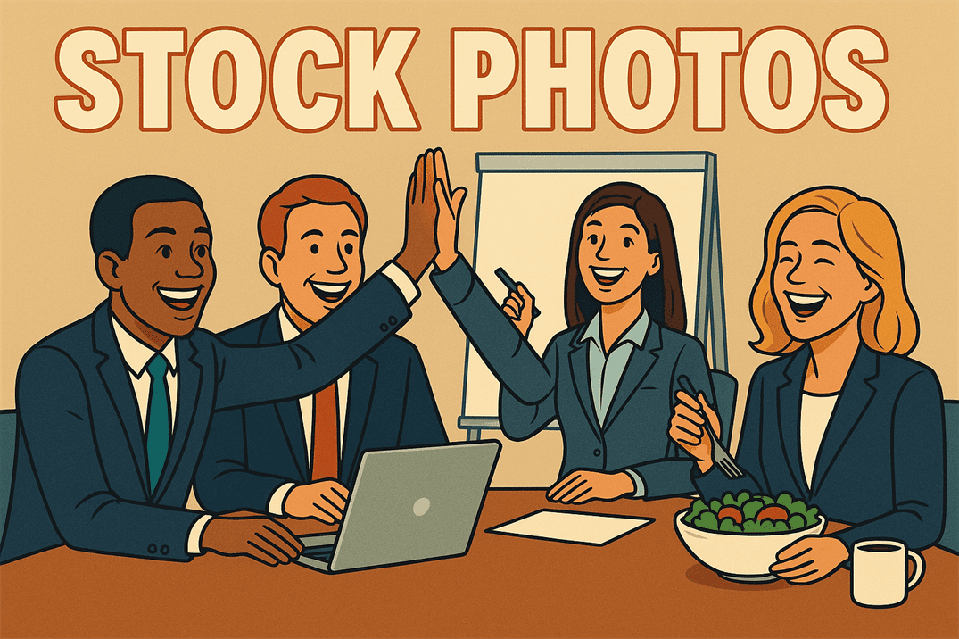 Stock photos: Why every corporate website looks like a meeting of unnaturally cheerful models