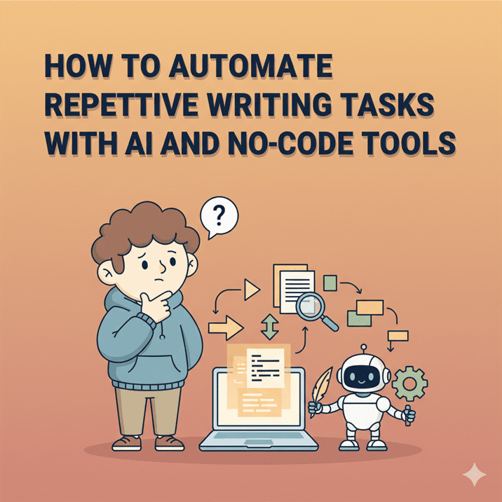 How to automate repetitive writing tasks with AI and no-code tools