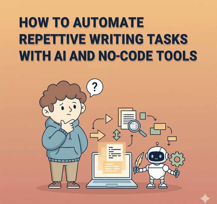 How to automate repetitive writing tasks with AI and no-code tools How to automate repetitive writing tasks with AI and no-code tools