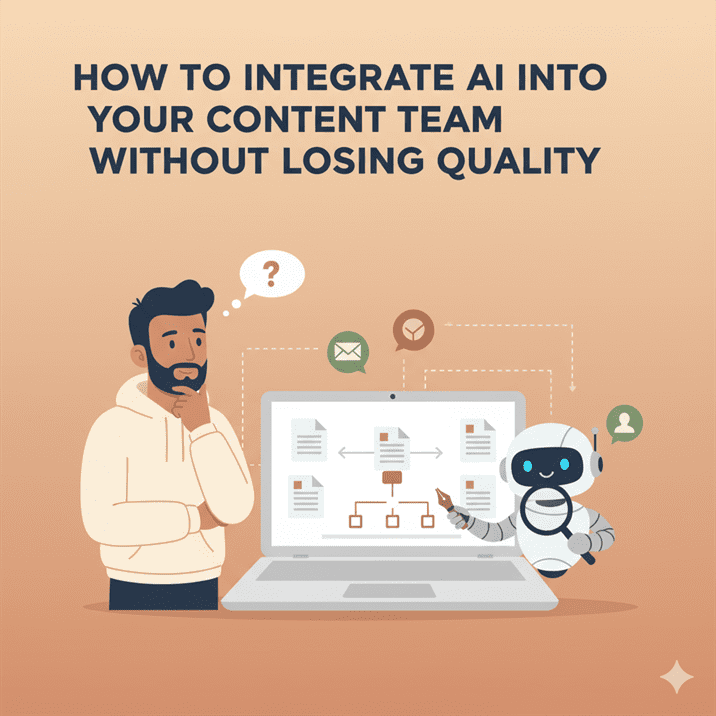How to integrate AI into your content team without losing quality How to integrate AI into your content team without losing quality