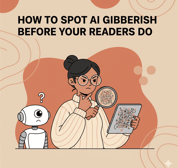How to spot AI gibberish before your readers do How to spot AI gibberish before your readers do