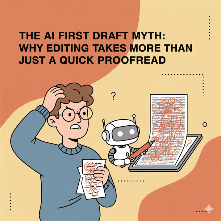 The AI first draft myth Why editing takes more than just a quick proofread The AI first draft myth: Why editing takes more than just a quick proofread