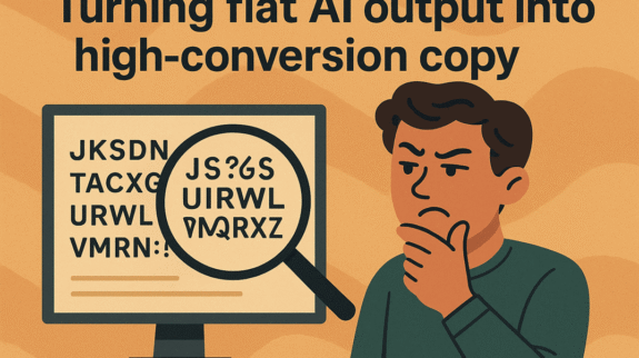 Turning flat AI output into high-conversion copy Turning flat AI output into high-conversion copy