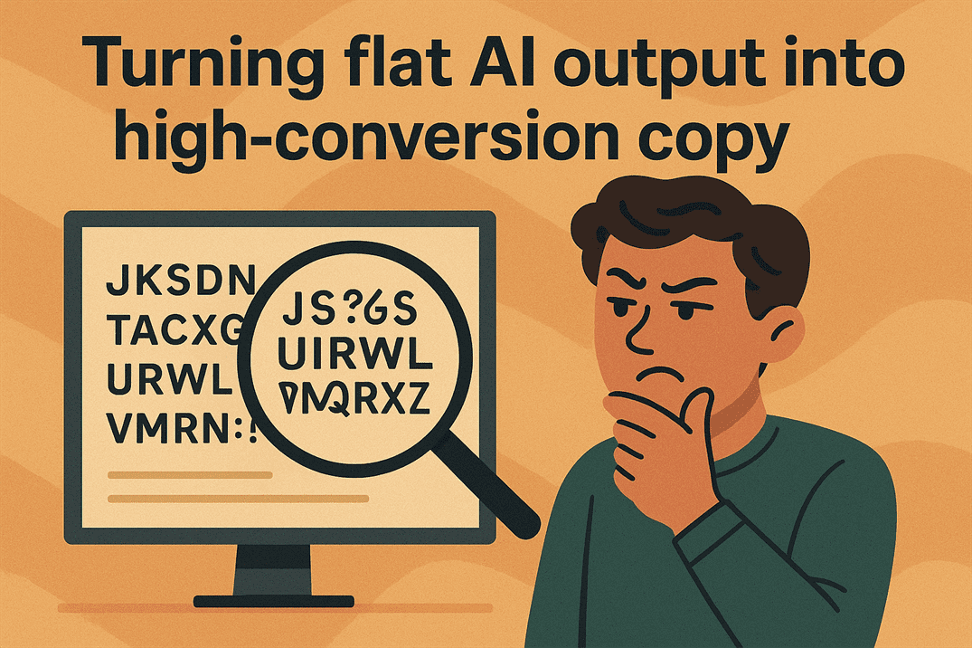 Turning flat AI output into high-conversion copy