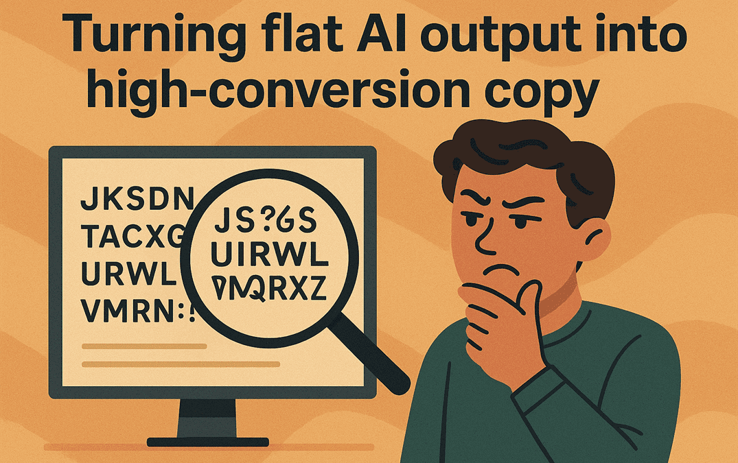 From mechanical to magnetic: Turning flat AI output into high-conversion copy Turning flat AI output into high-conversion copy