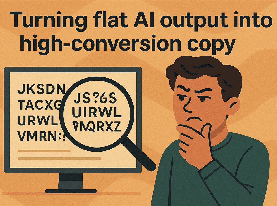 Turning flat AI output into high-conversion copy