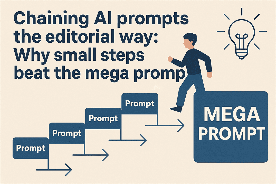 chaining ai prompts the editorial way chaining ai prompts the editorial way