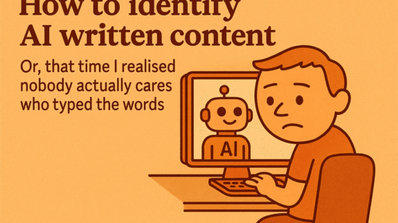 how to identify ai written content