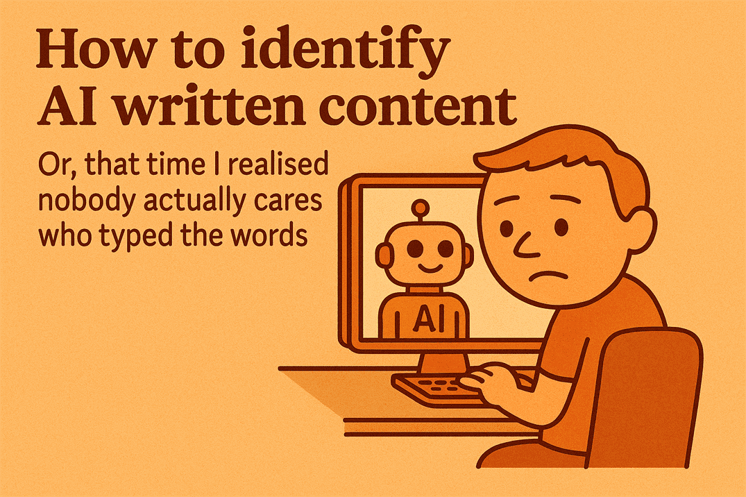 how to identify ai written content