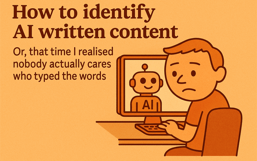 how to identify ai written content
