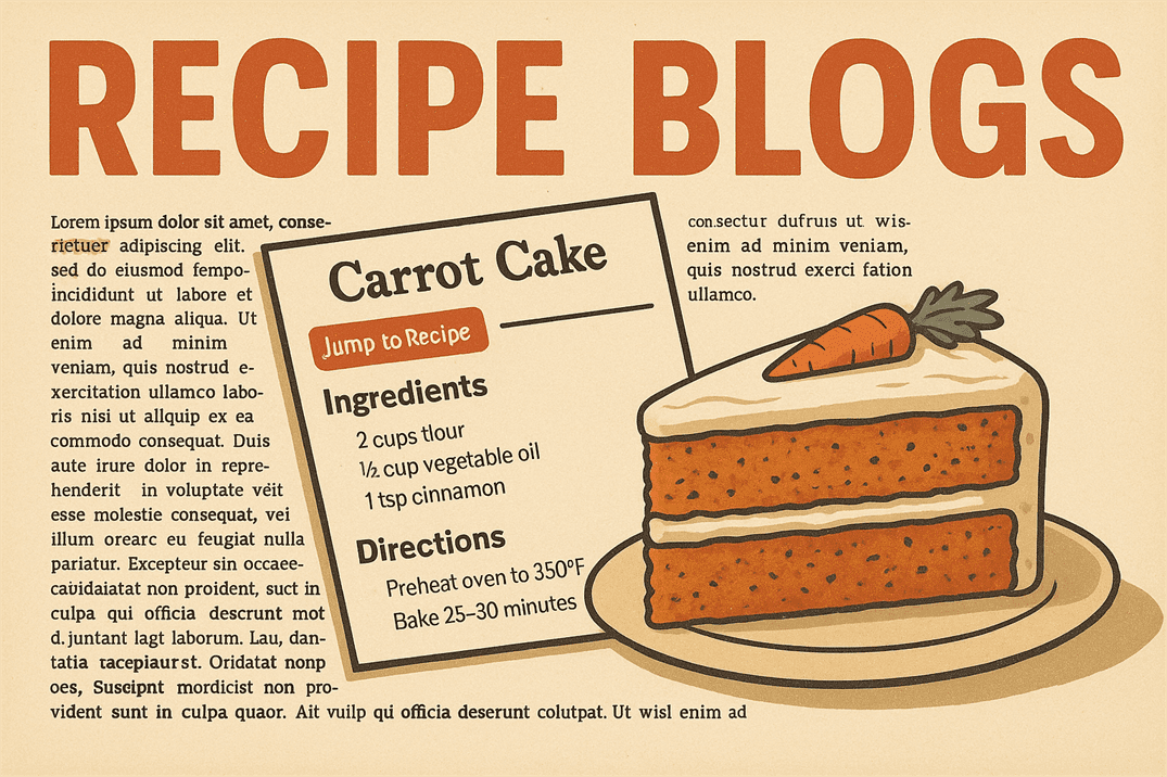 Recipe blogs: The life story you must scroll through