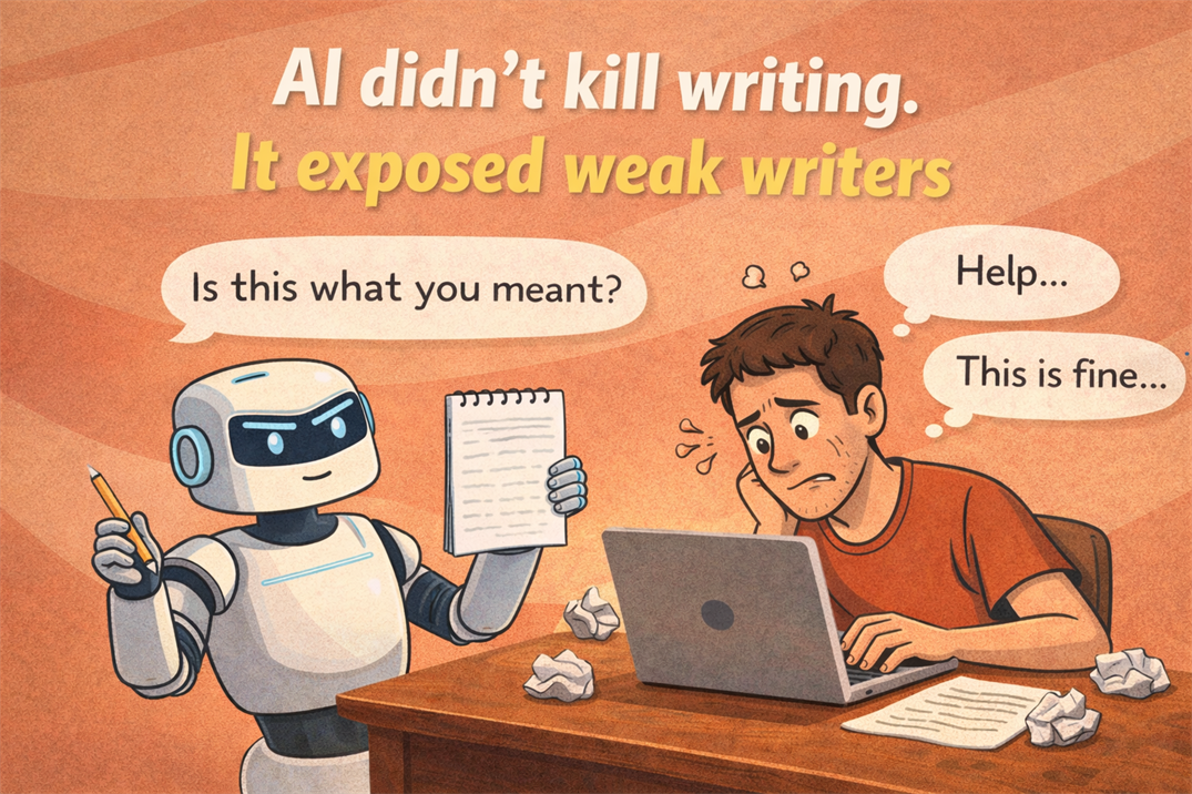ai didn’t kill writing. it exposed weak writers ai didn’t kill writing. it exposed weak writers