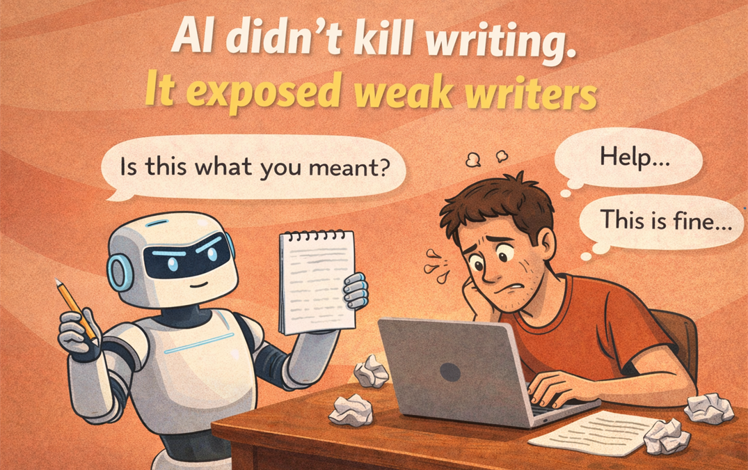 ai didn’t kill writing. it exposed weak writers