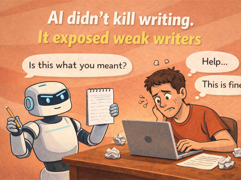ai didn’t kill writing. it exposed weak writers