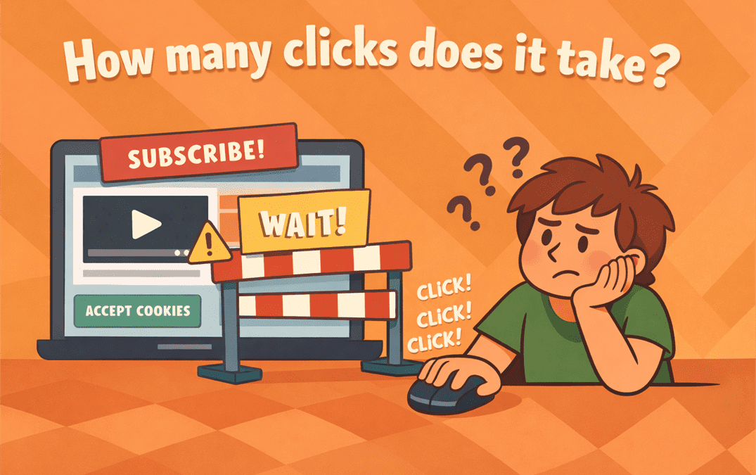 how many clicks does it take