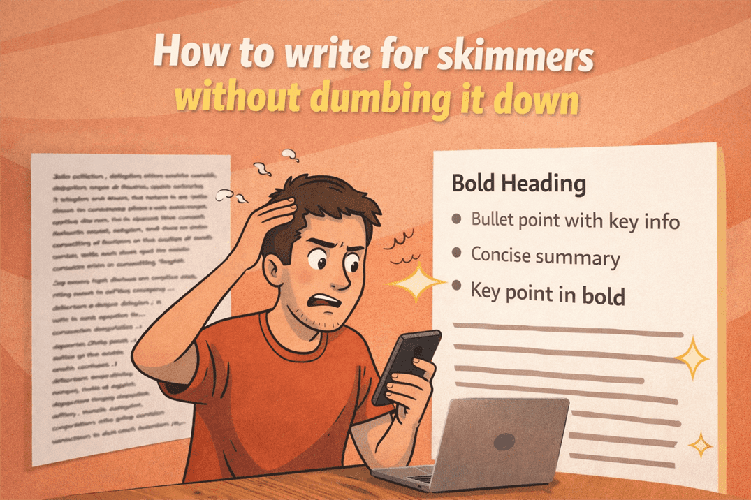 how to write for skimmers without dumbing it down
