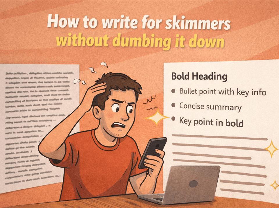 how to write for skimmers without dumbing it down
