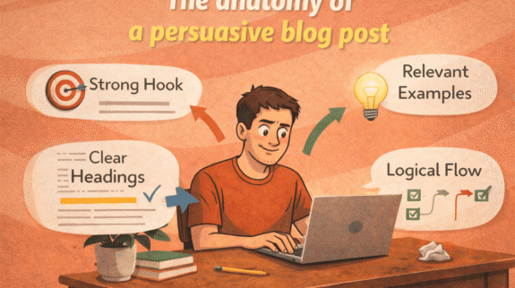 the anatomy of a persuasive blog post