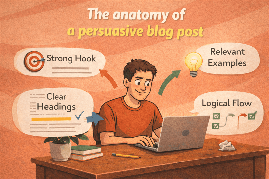 the anatomy of a persuasive blog post