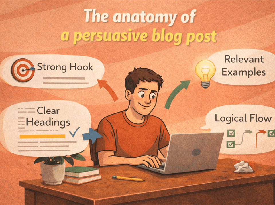 the anatomy of a persuasive blog post