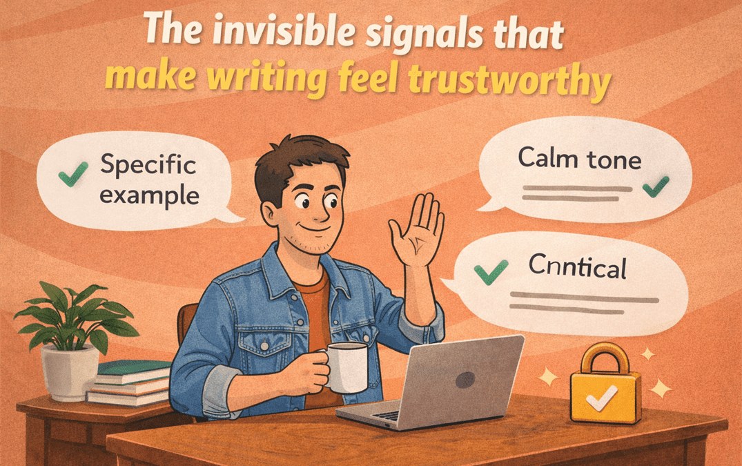 the invisible signals that make writing feel trustworthy