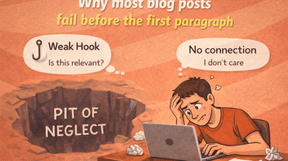 why most blog posts fail before the first paragraph