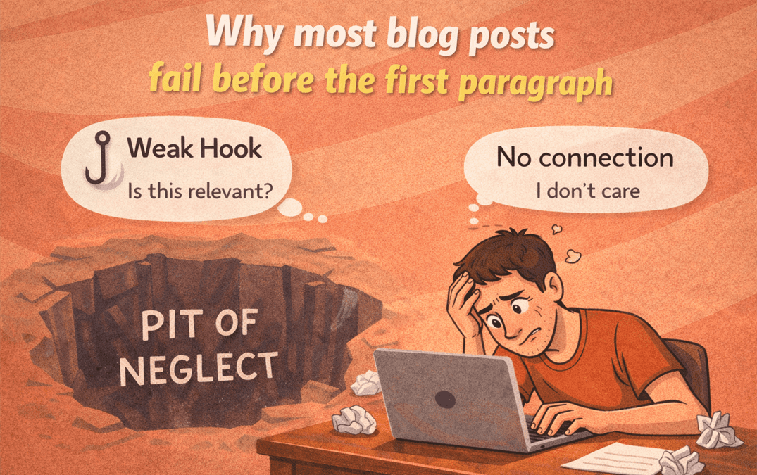 why most blog posts fail before the first paragraph