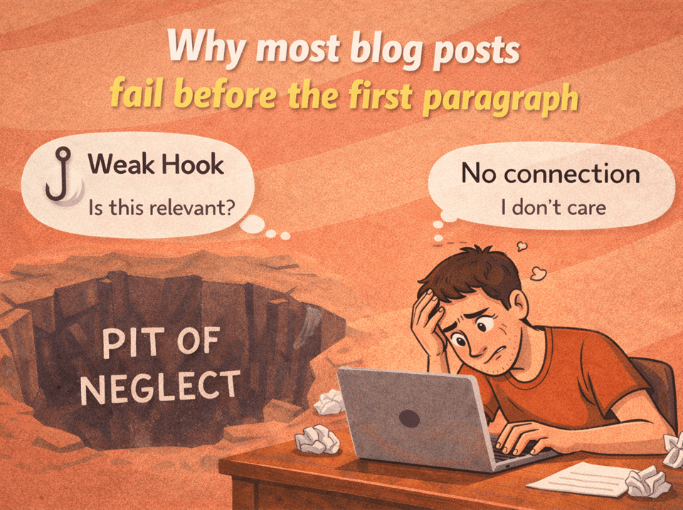 why most blog posts fail before the first paragraph