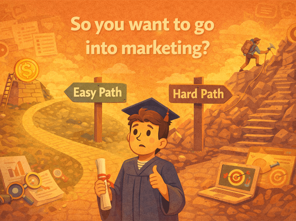 so you want to go into marketing