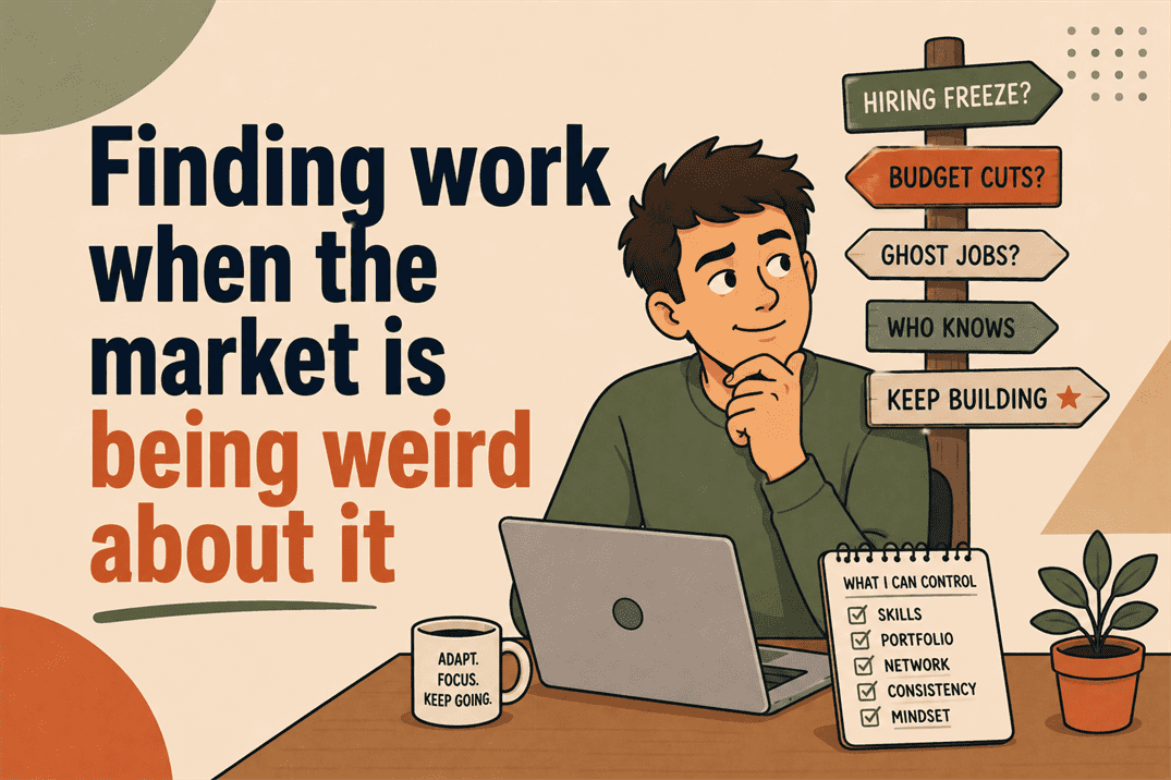finding work when the market is being weird about it