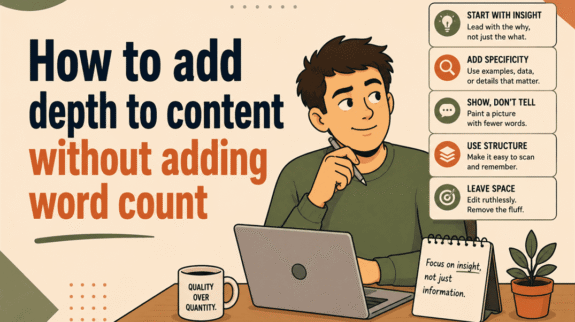 how to add depth to content without adding word count how to add depth to content without adding word count