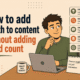 how to add depth to content without adding word count how to add depth to content without adding word count