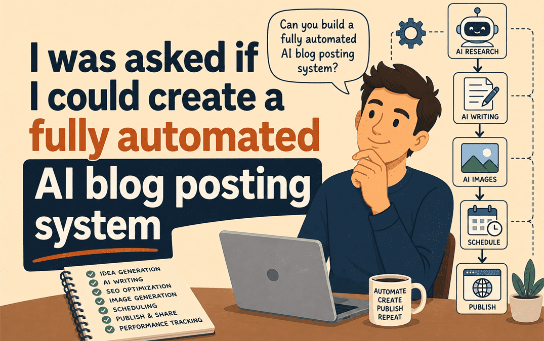 i was asked if i could create a fully automated ai blog posting system