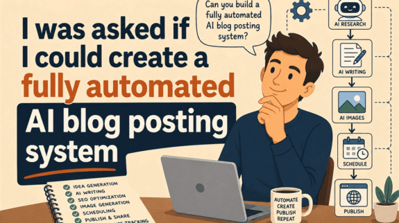 i was asked if i could create a fully automated ai blog posting system