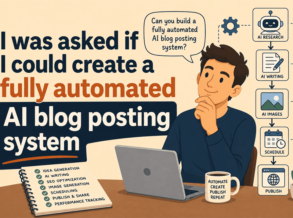 i was asked if i could create a fully automated ai blog posting system