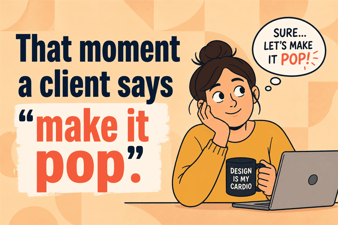 that moment a client says make it pop and what happens next that moment a client says make it pop and what happens next