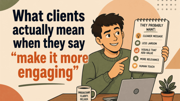 what clients actually mean when they say make it more engaging