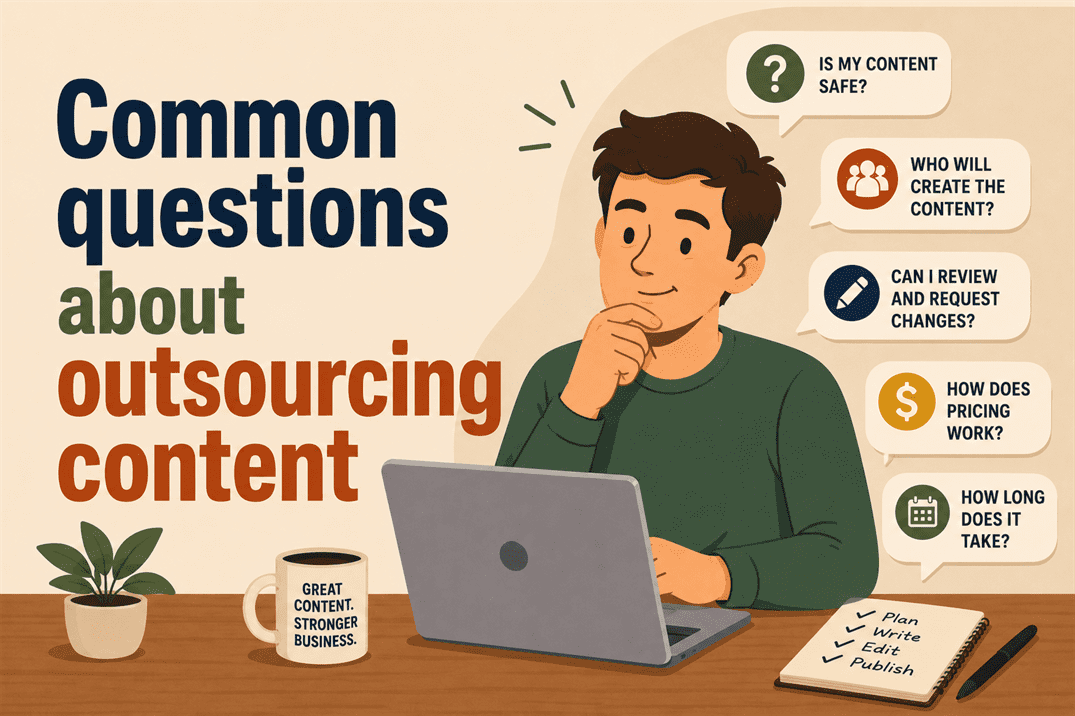 common questions about outsourcing content