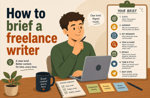 how to brief a freelance writer